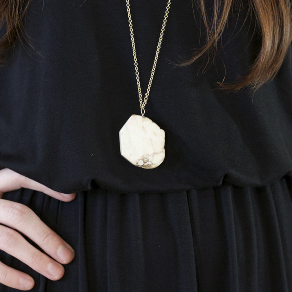 Cassie Necklace - White — Everly and Ace - Picture 4 of 4